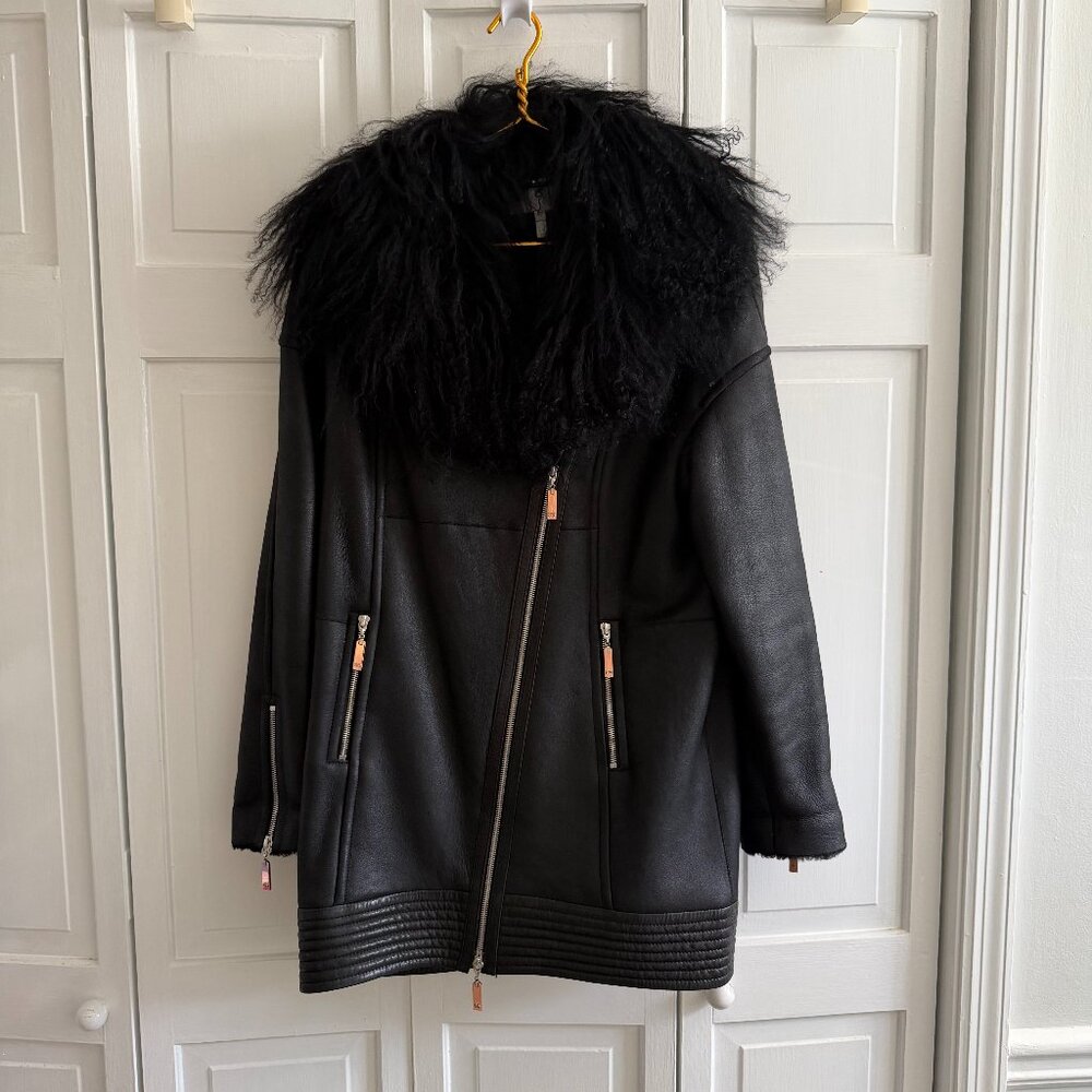 ESCADA SPORT Lambskin and Lambswool Coat